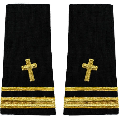 Picture of US Navy Officer Rank Soft Shoulder Marklieutenant Junior Grade Christian Chaplain