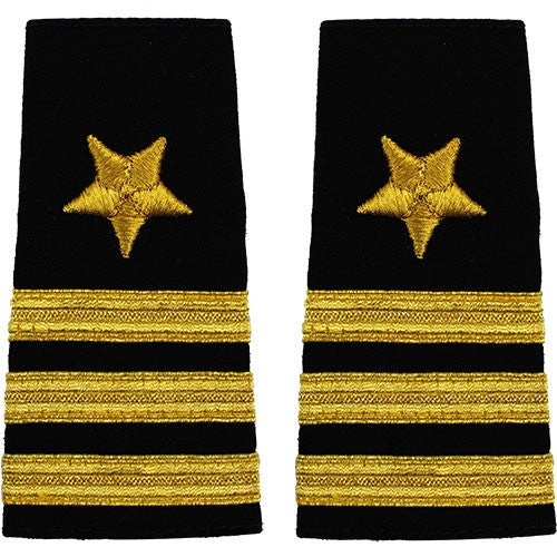 Picture of US Navy Officer Rank Soft Shoulder Markline Commander