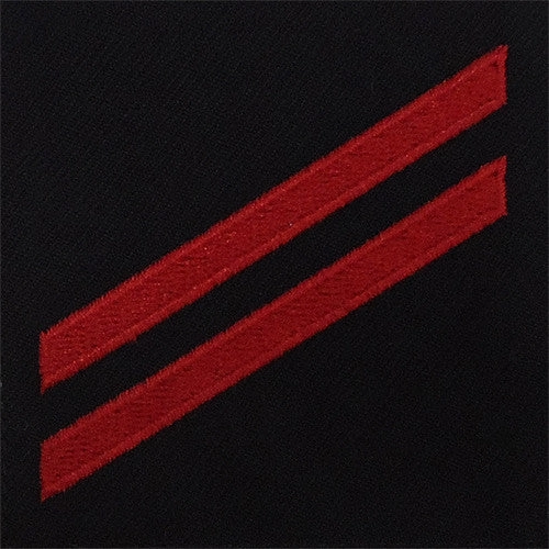 Picture of US Navy Rating Badges E2 Rating Fireman Apprentice: Redchevron: S On Blue Serge