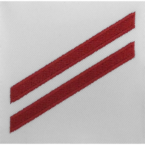 Picture of US Navy Rating Badges E2 Rating Fireman Apprentice: Redchevron: S On White Cnt