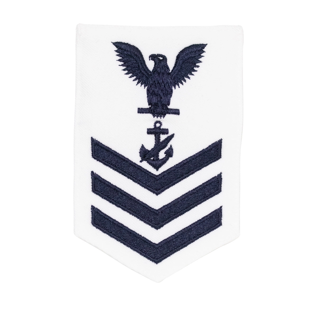 Picture of US Navy Rating Badges E6 Female Counselor: White