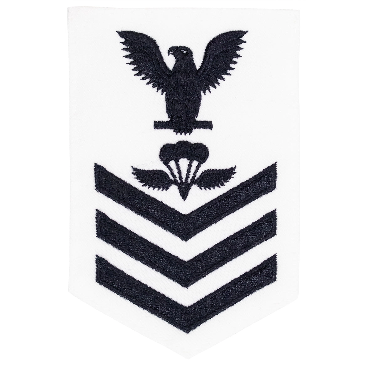 Picture of US Navy Rating Badges E6 Female Rating Aircrew Survival Equipmentman- White