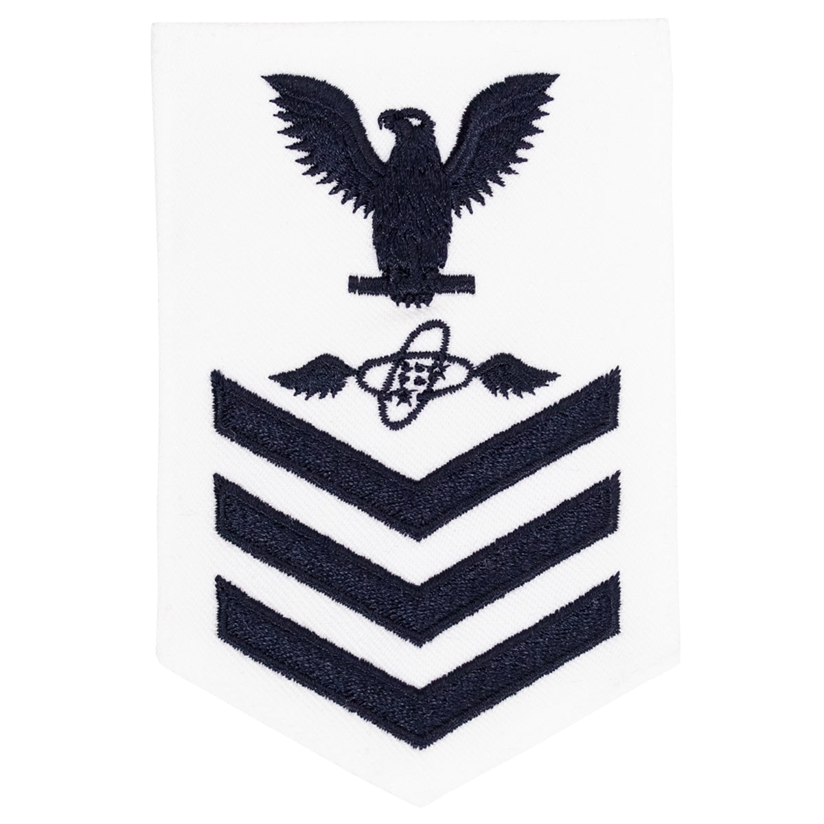 Picture of US Navy Rating Badges E6 Female Rating Aviation Electronics Technician: White