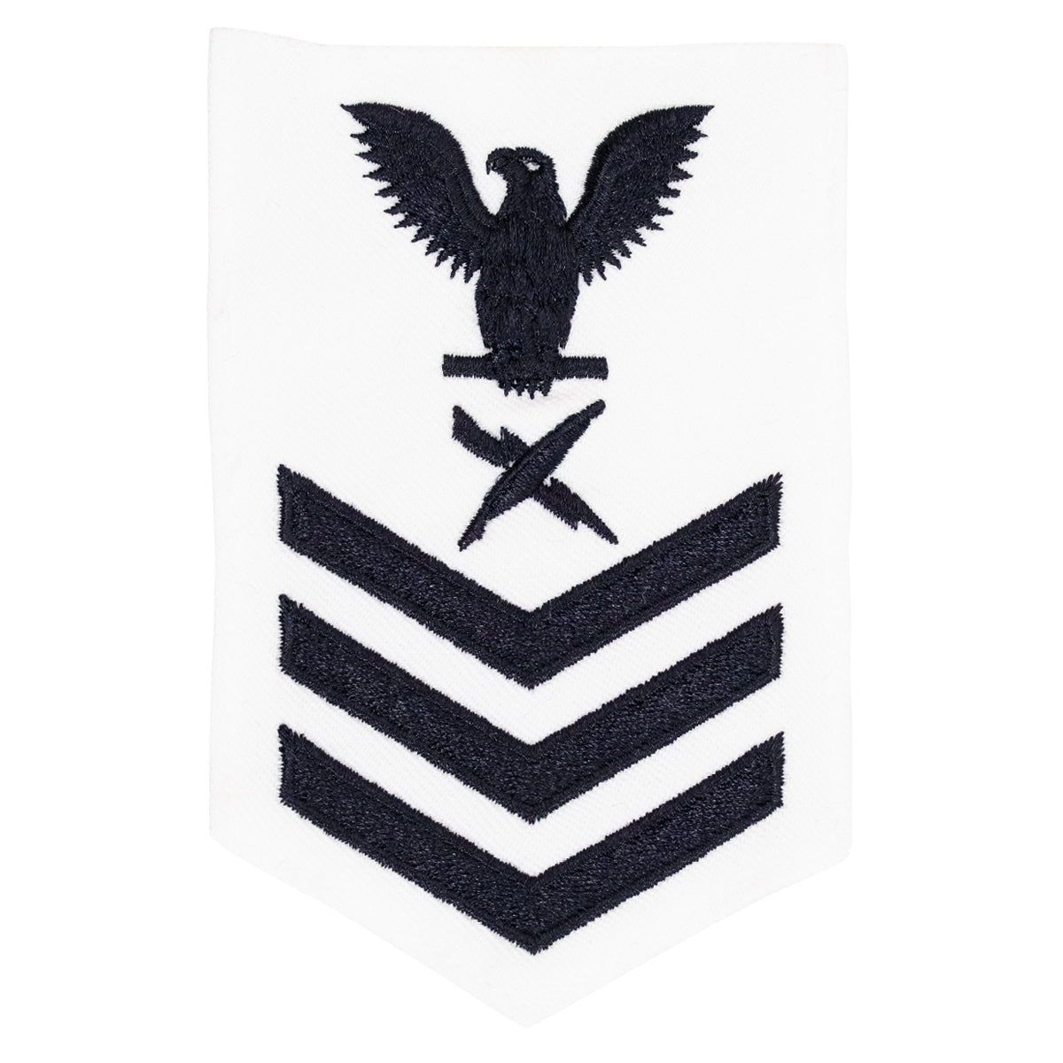 Picture of US Navy Rating Badges E6 Female Rating Cryptologic Technician: White