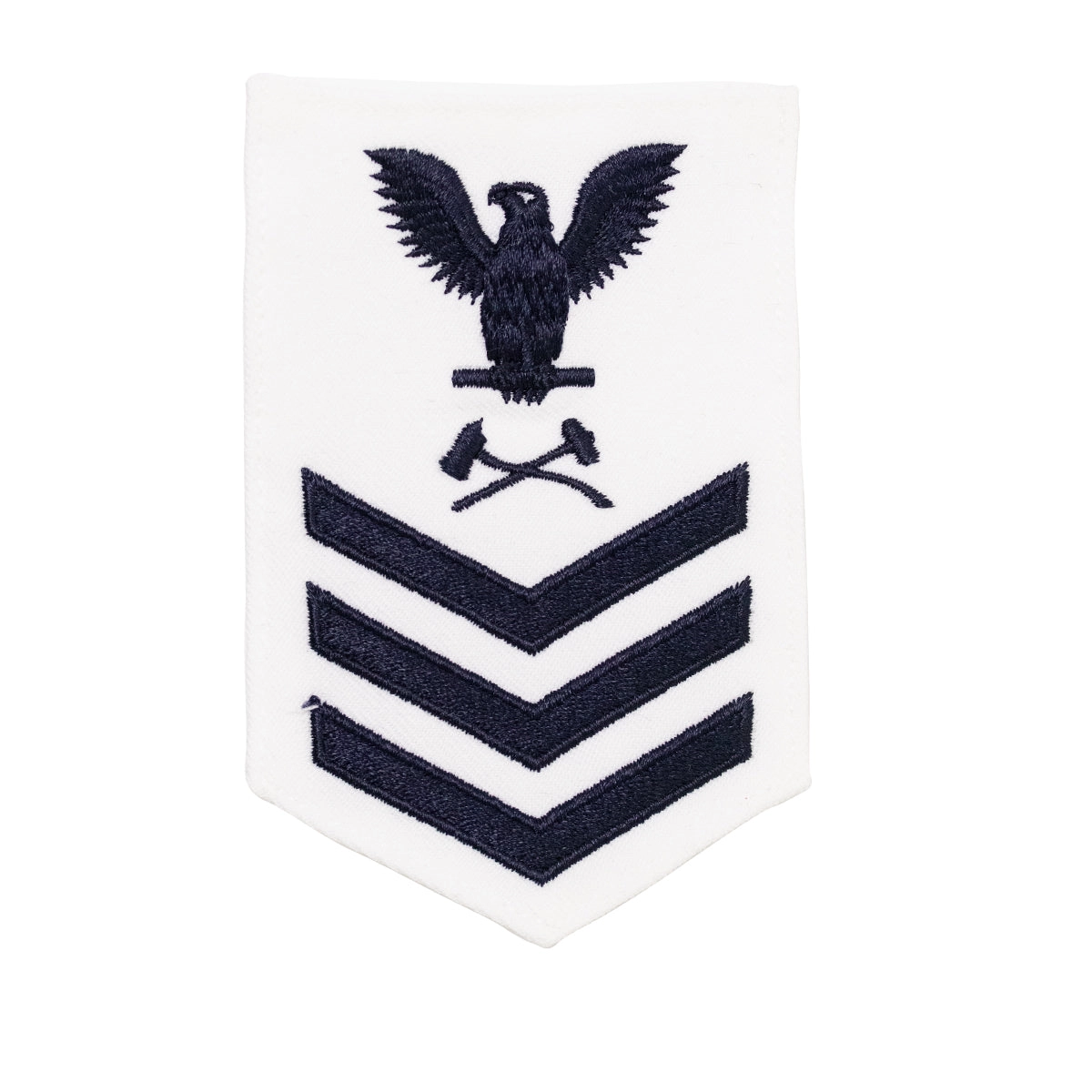 Picture of US Navy Rating Badges E6 Female Rating Damage Controlman: White