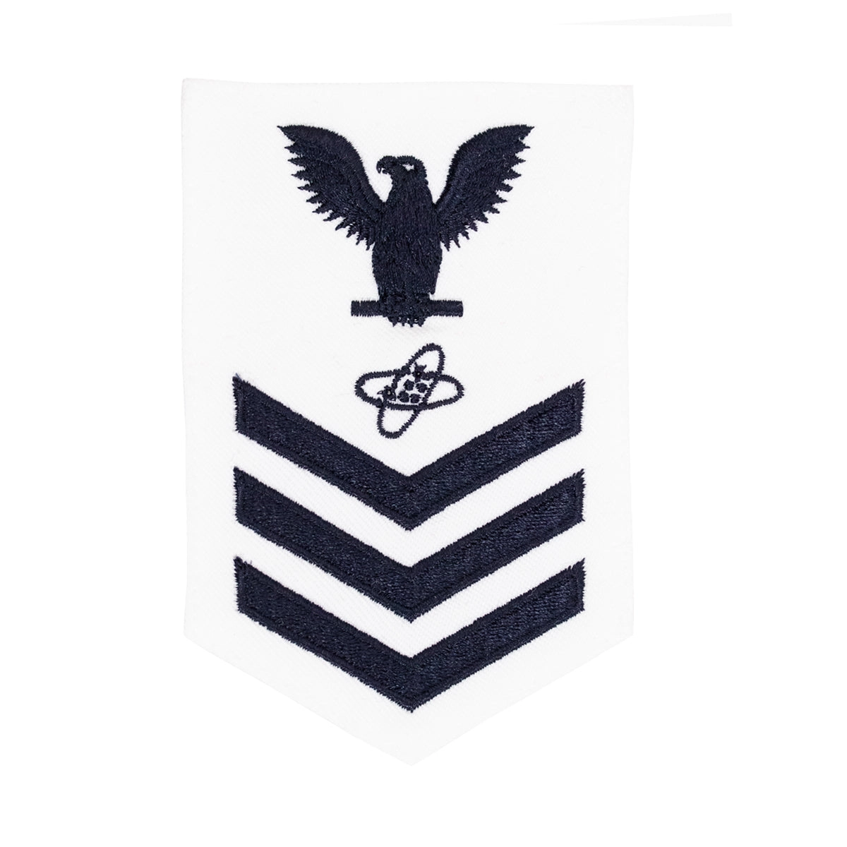 Picture of US Navy Rating Badges E6 Female Rating Electronics Technician: White