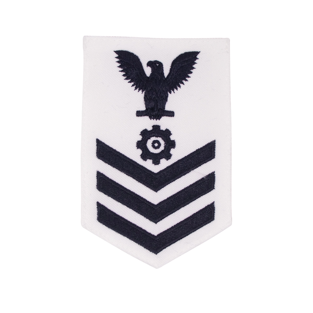 Picture of US Navy Rating Badges E6 Female Rating Engineman: White