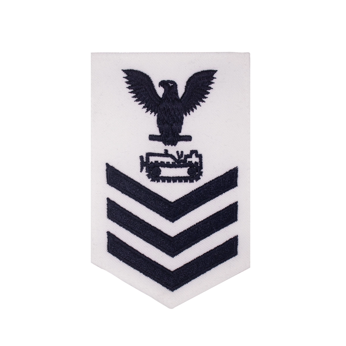 Picture of US Navy Rating Badges E6 Female Rating Equipment Operator: White