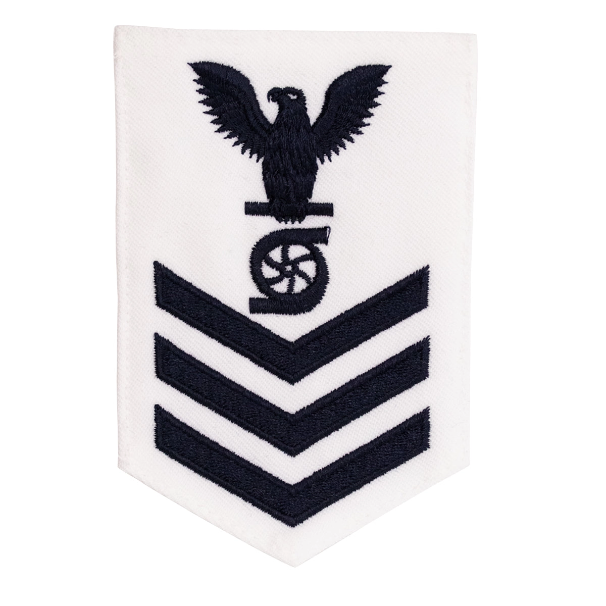 Picture of US Navy Rating Badges E6 Female Rating Gas Turbine System Technician: White