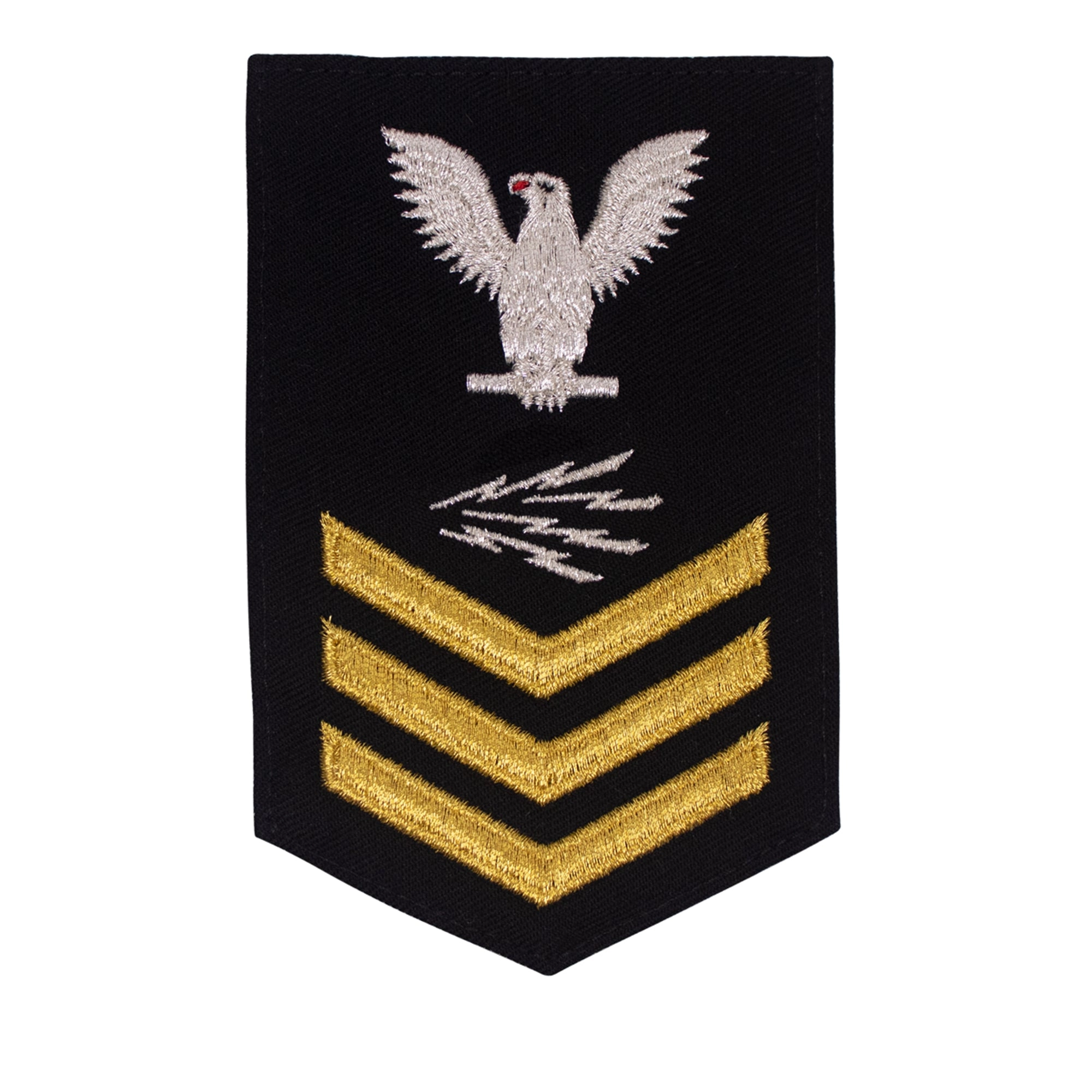 Picture of US Navy Rating Badges E6 Female Rating Information Systems Tech: Serge for Jumper