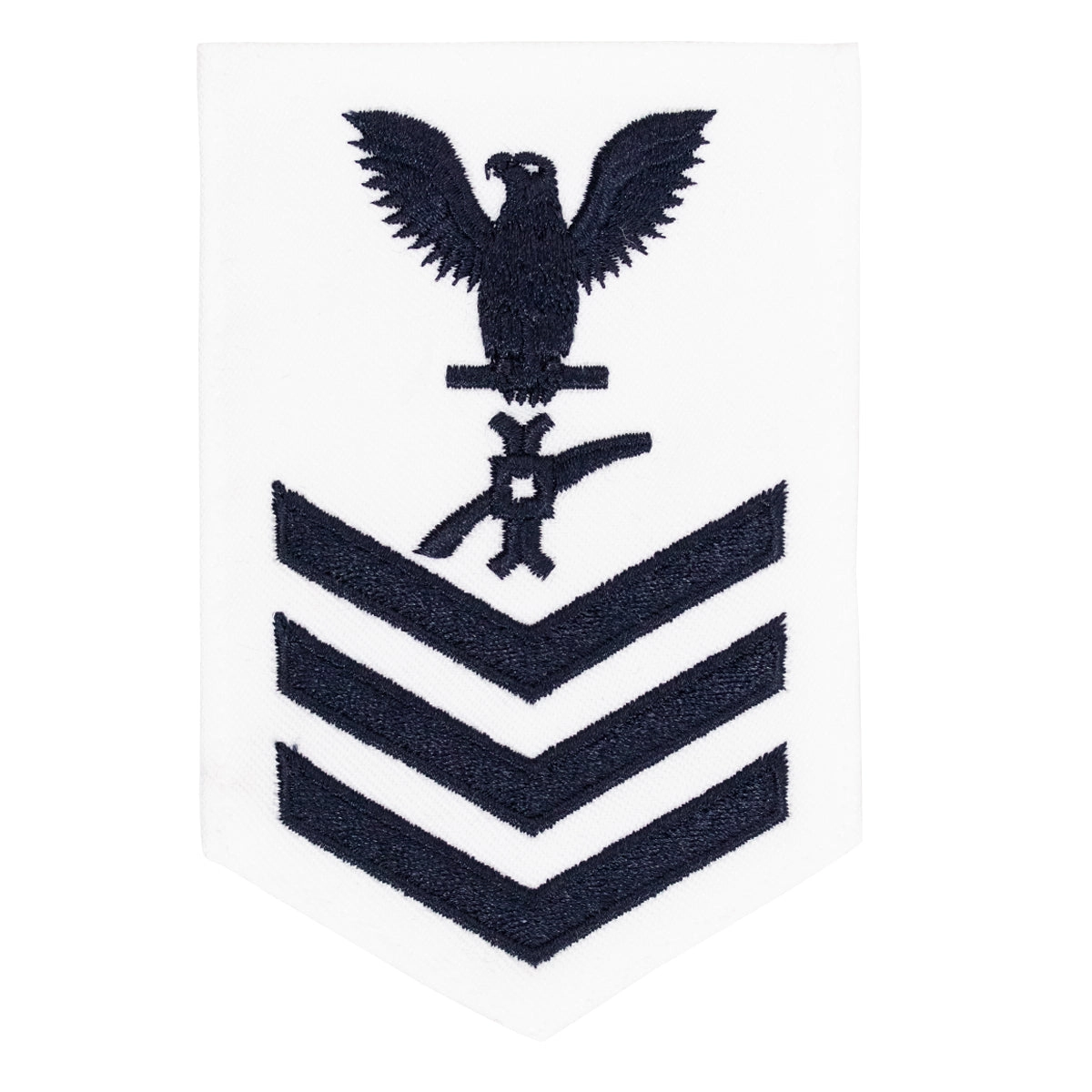 Picture of US Navy Rating Badges E6 Female Rating Legalman: White