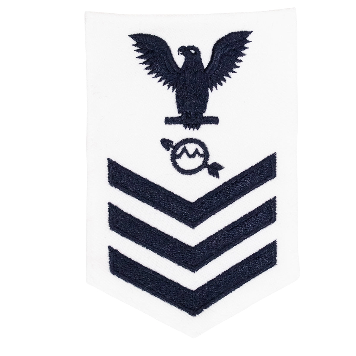 Picture of US Navy Rating Badges E6 Female Rating Operations Specialist: White
