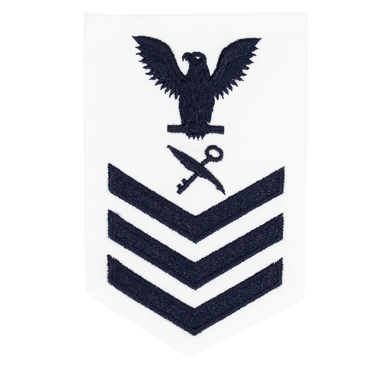 Picture of US Navy Rating Badges E6 Female Rating Retail Services Specialist- White