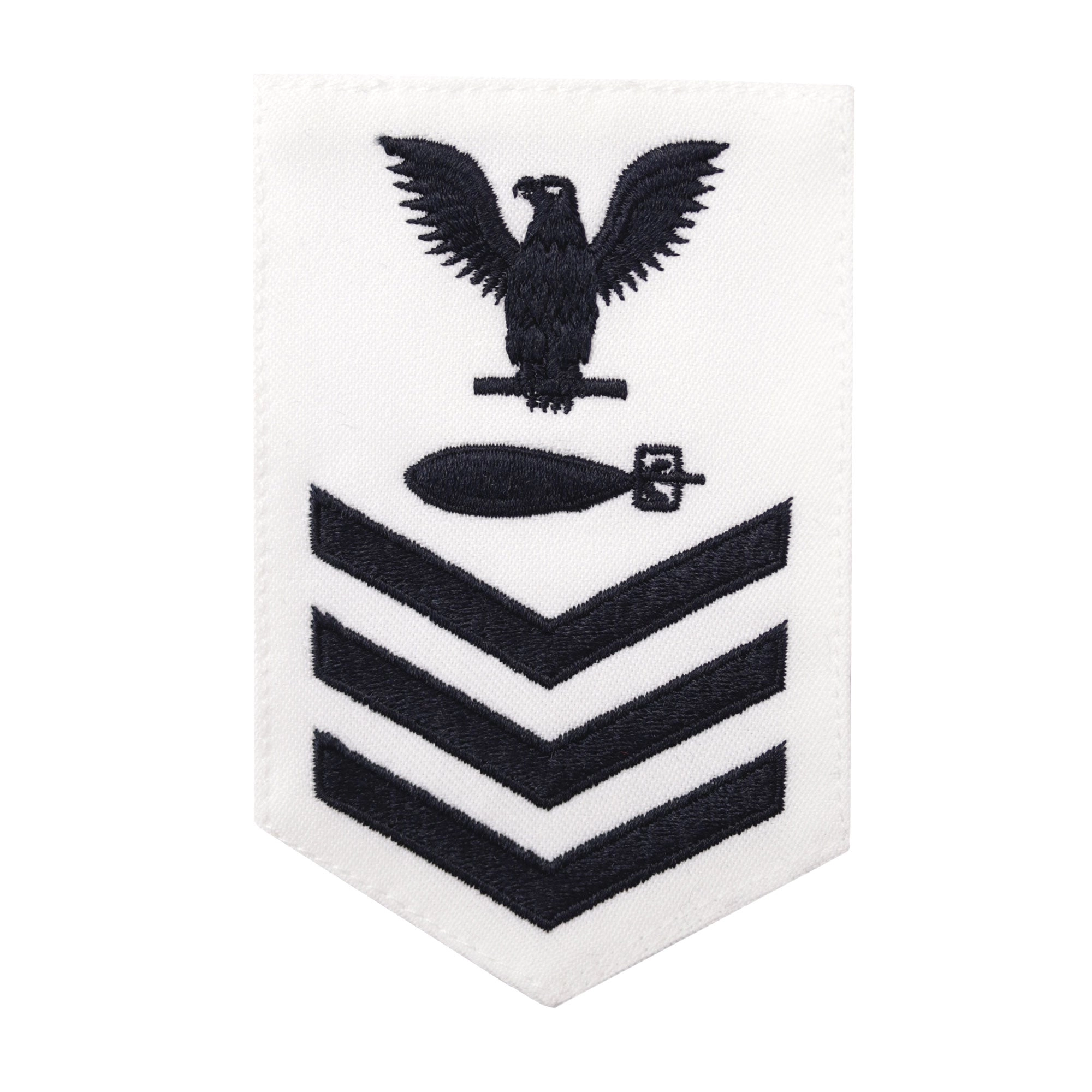 Picture of US Navy Rating Badges E6 Female Rating Torpedoman: Dress White Cnt