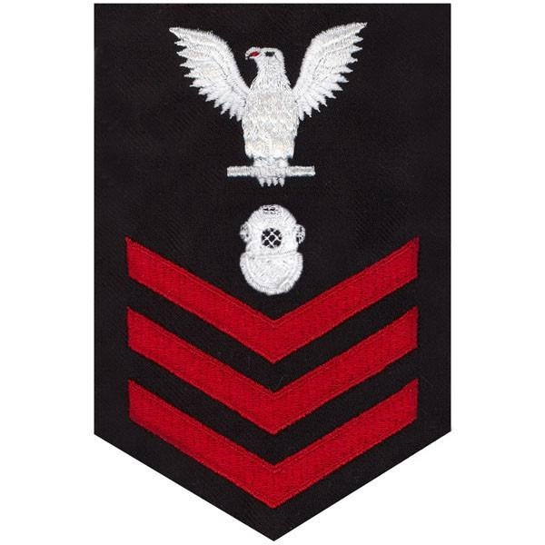Picture of US Navy Rating Badges E6 Male Diver: Blue
