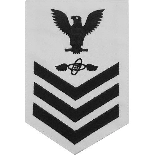 Picture of US Navy Rating Badges E6 Male Rating Aviation Electronics Technician: White
