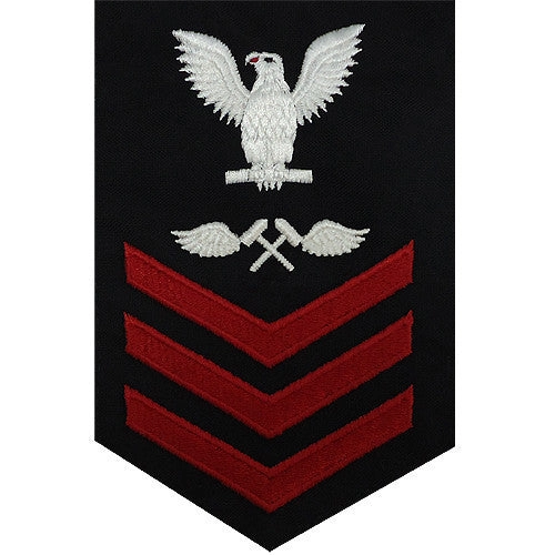 Picture of US Navy Rating Badges E6 Male Rating Aviation Structure Mechanic: Blue