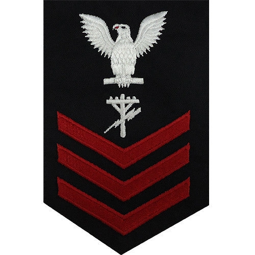 Picture of US Navy Rating Badges E6 Male Rating Construction Electrician: Blue