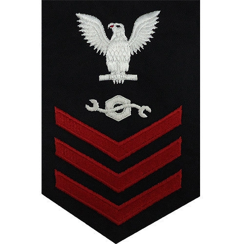 Picture of US Navy Rating Badges E6 Male Rating Construction Mechanic: Blue