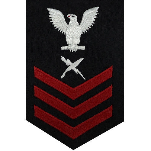 Picture of US Navy Rating Badges E6 Male Rating Cryptologic Technician: Blue