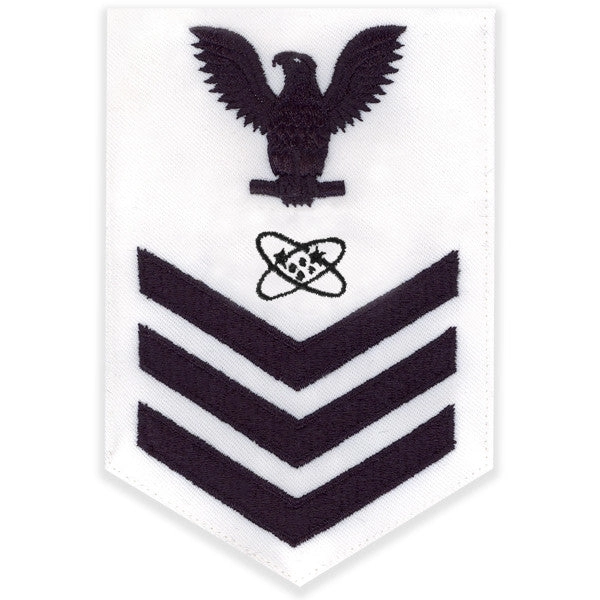 Picture of US Navy Rating Badges E6 Male Rating Electronics Technician: White