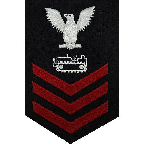 Picture of US Navy Rating Badges E6 Male Rating Equipment Operator: Blue