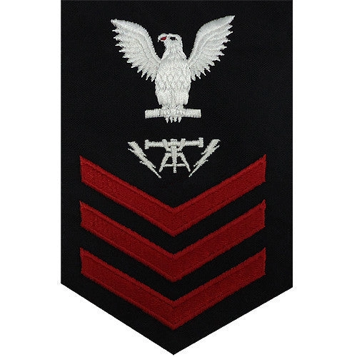 Picture of US Navy Rating Badges E6 Male Rating Fire Controlman: Blue