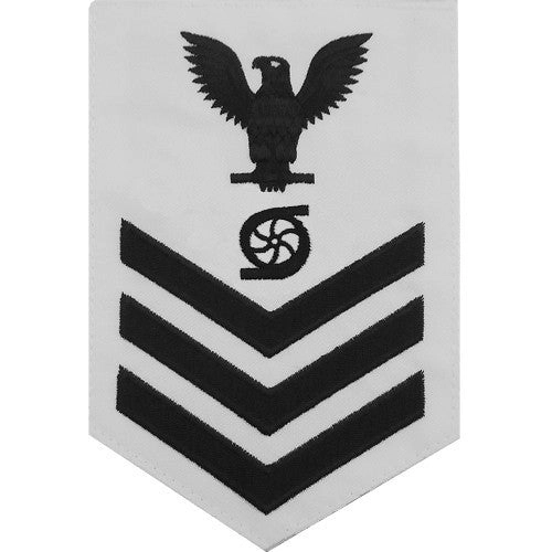 Picture of US Navy Rating Badges E6 Male Rating Gas Turbine System Technician: White