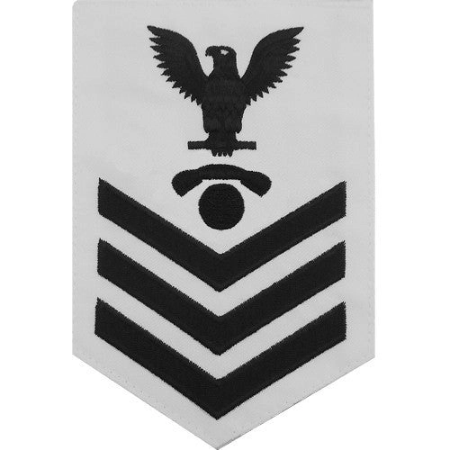 Picture of US Navy Rating Badges E6 Male Rating Interior Communications Electrician: White