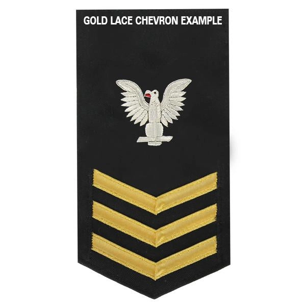 Picture of US Navy Rating Badges E6 Male Rating Journalist: Blue