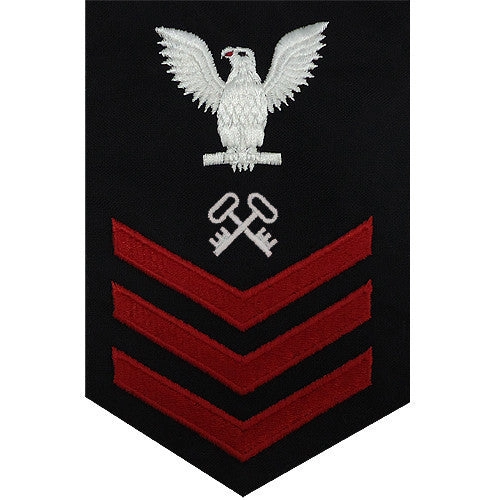 Picture of US Navy Rating Badges E6 Male Rating Logistics Specialist: Blue