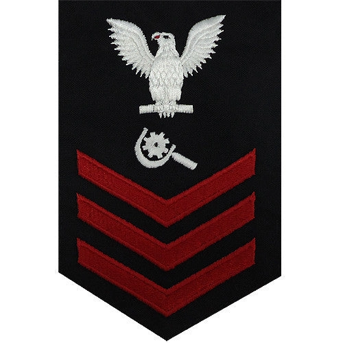 Picture of US Navy Rating Badges E6 Male Rating Machinery Repairman: Blue