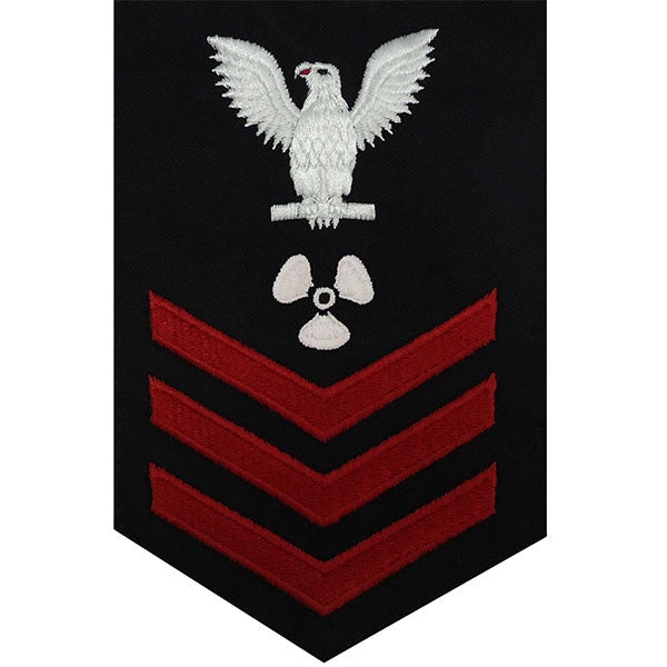 Picture of US Navy Rating Badges E6 Male Rating MachinistS Mate: Blue