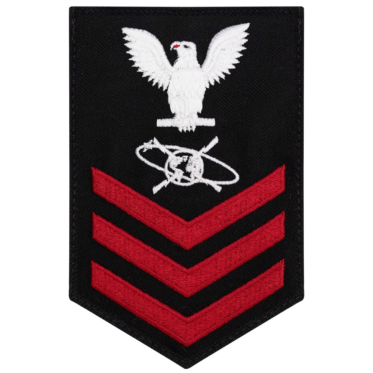 Picture of US Navy Rating Badges E6 Male Rating Mc Mass Communication Specialist: Blue