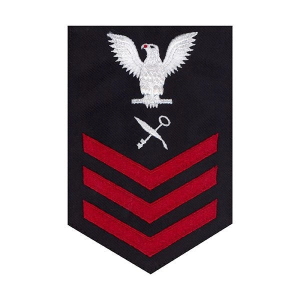 Picture of US Navy Rating Badges E6 Male Rating Retail Services Specialist: Blue