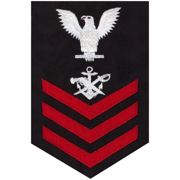 Picture of US Navy Rating Badges E6 Male Rating Special Warfare Boat Operator: Blue