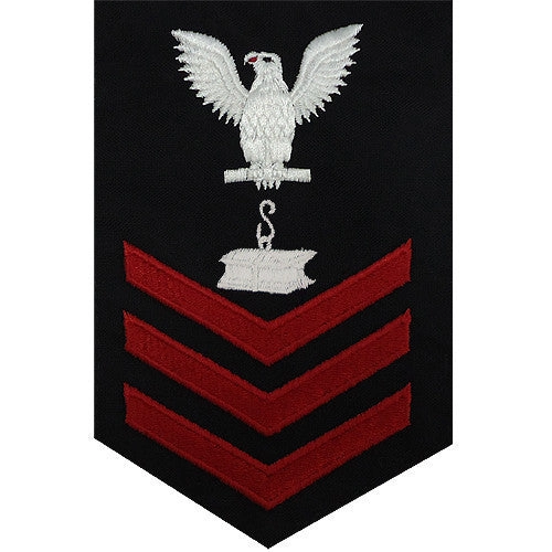 Picture of US Navy Rating Badges E6 Male Rating Steelworker: Blue