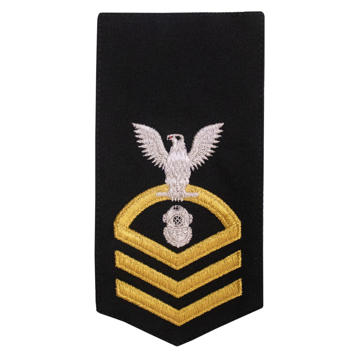 Picture of US Navy Rating Badges E7 Female Rating Nd Diver: Seaworthy Gold On Blue