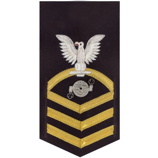 Picture of US Navy Rating Badges E7 Male Rating Boiler Technician: Vanchief On Blue