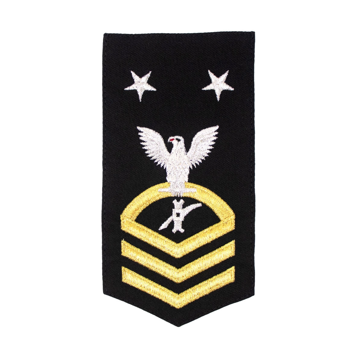 Picture of US Navy Rating Badges E9 Female Rating Ln Legalman : Seaworthy Gold On Blue