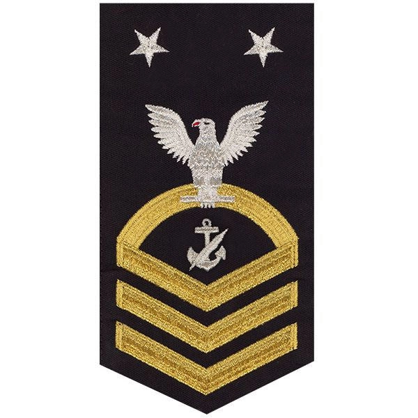 Picture of US Navy Rating Badges E9 Male Counselor: Seaworthy Gold On Blue