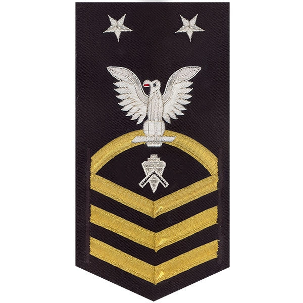 Picture of US Navy Rating Badges E9 Male Rating Builder: Vanchief On Blue