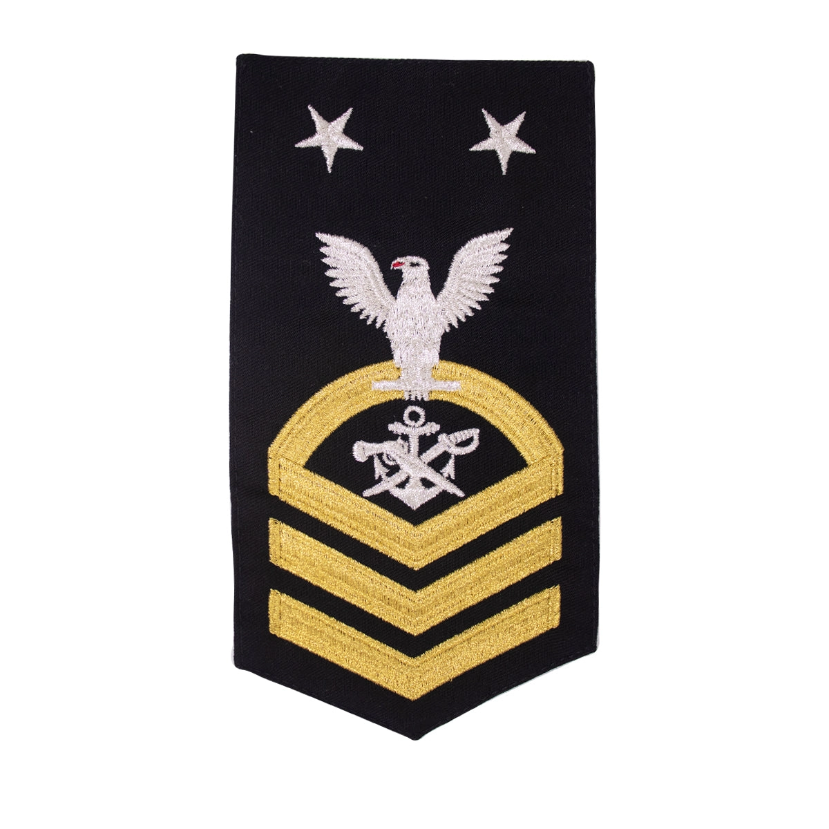Picture of US Navy Rating Badges E9 Male Rating Special Warfare Boat Operator: Seaworthy Gold On Blue