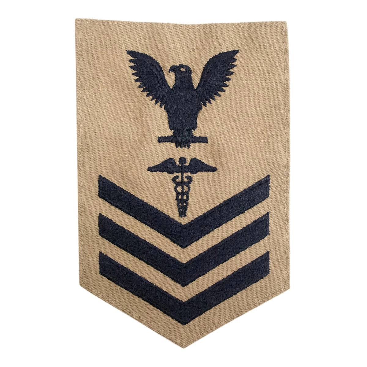 Picture of US Navy Rating Badges Mc E-6 Rate Hospitalman Hm On Khaki: Female