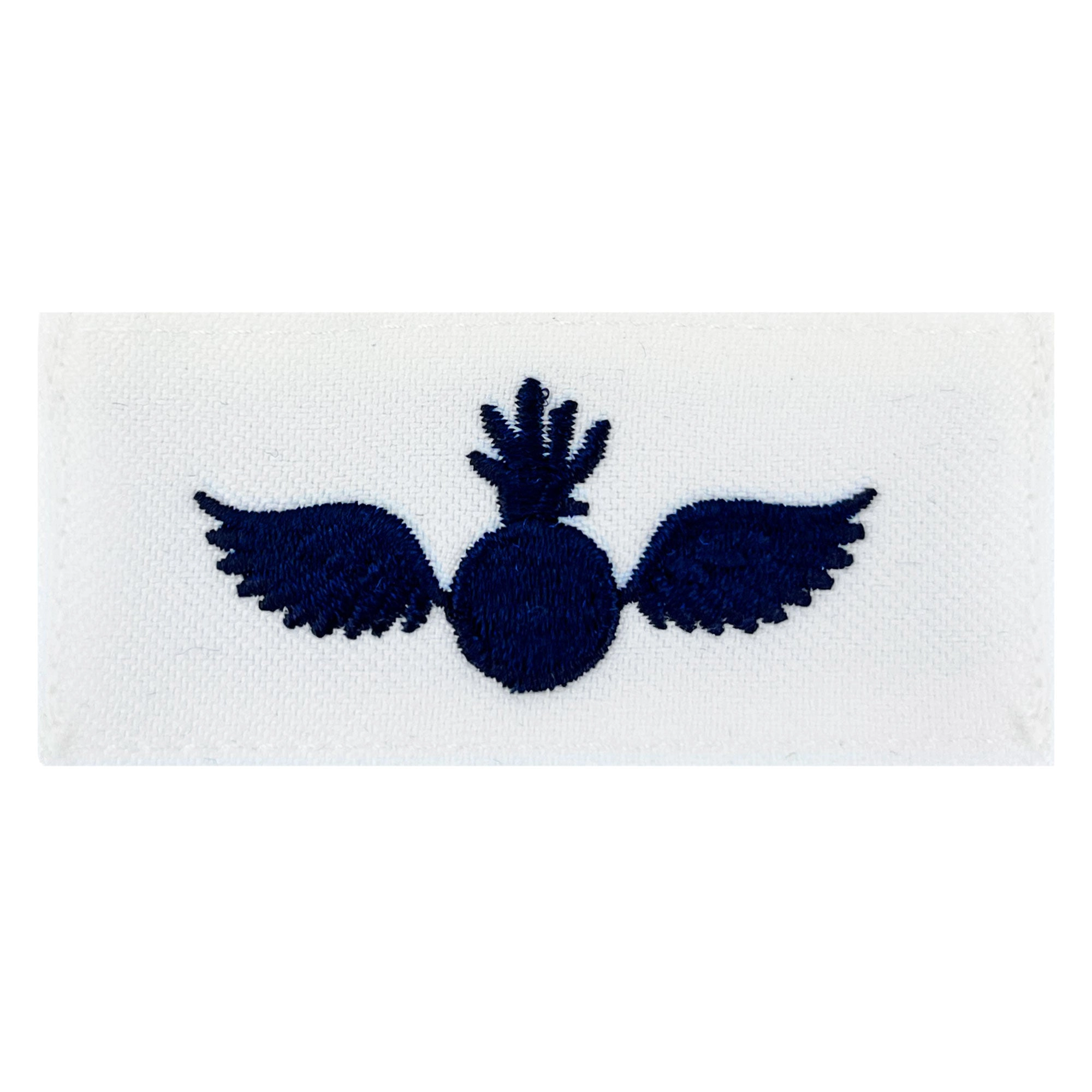 Picture of US Navy Rating Badges Rating Striker Mark for Ao Aviation Ordnanceman: White Cnt for Dress Uniforms