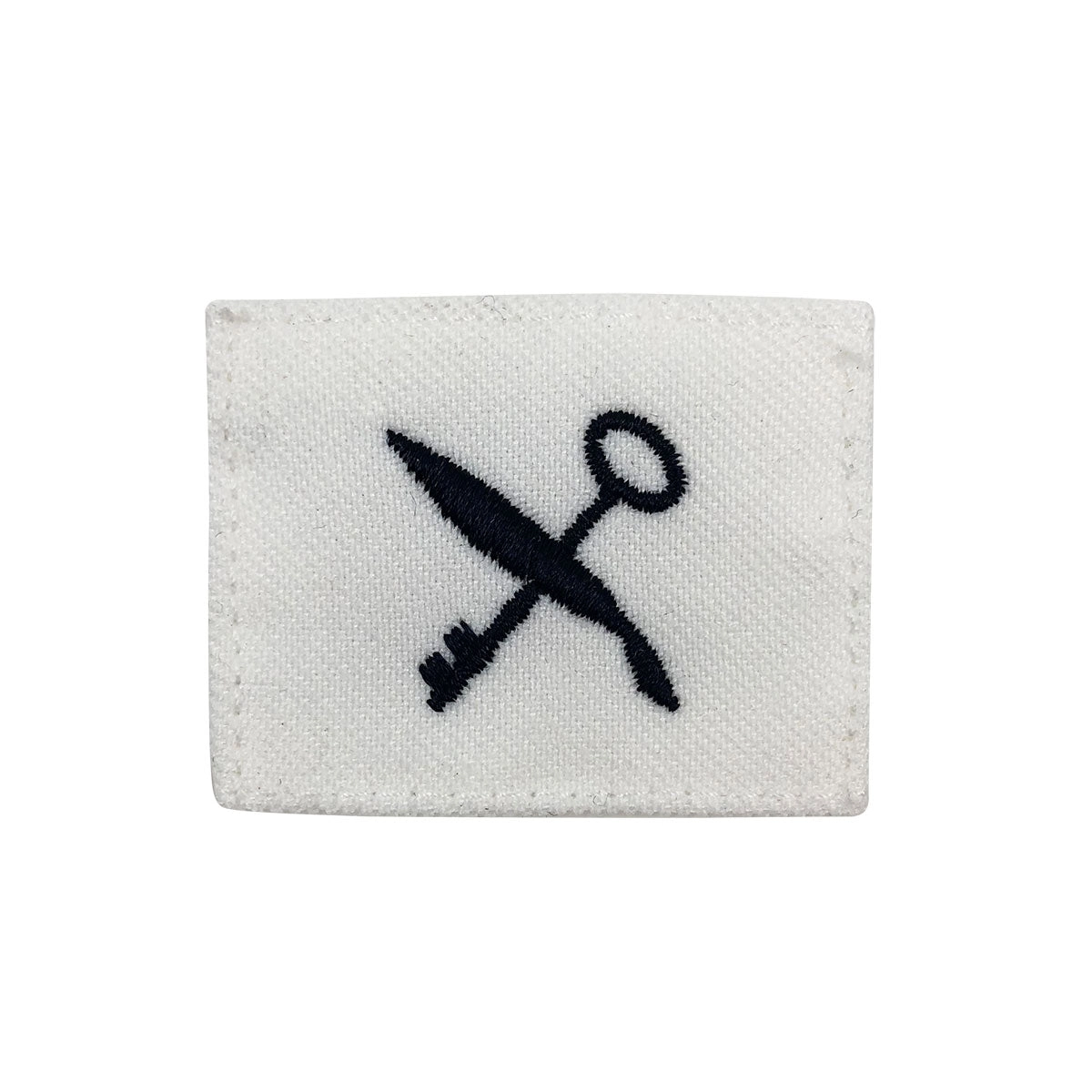 Picture of US Navy Rating Badges Rating Striker Mark for Rs Retail Services Specialist: White Cnt for Dress Uniforms