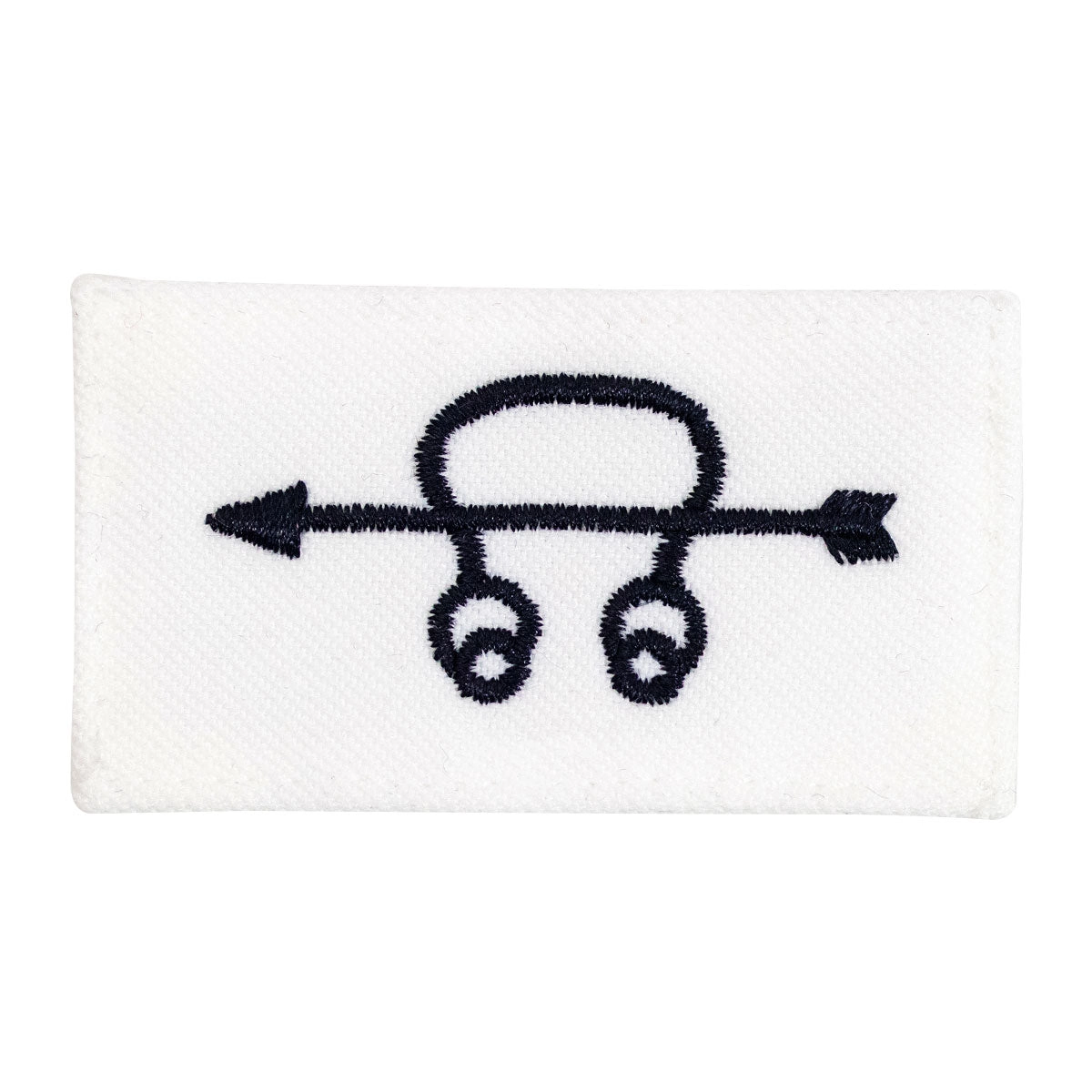 Picture of US Navy Rating Badges Rating Striker Mark for St Sonarman: White Cnt for Dress Uniforms