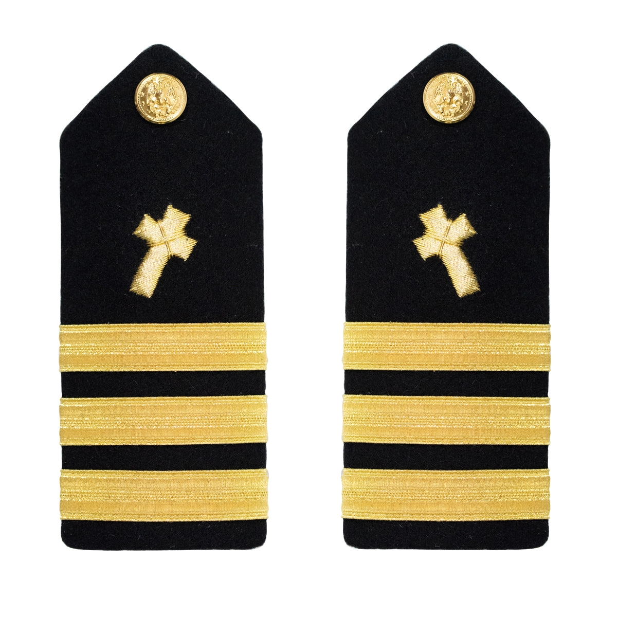 Picture of US Navy Shoulder Boards Shoulder Boardcommander Christian Chaplain: Male