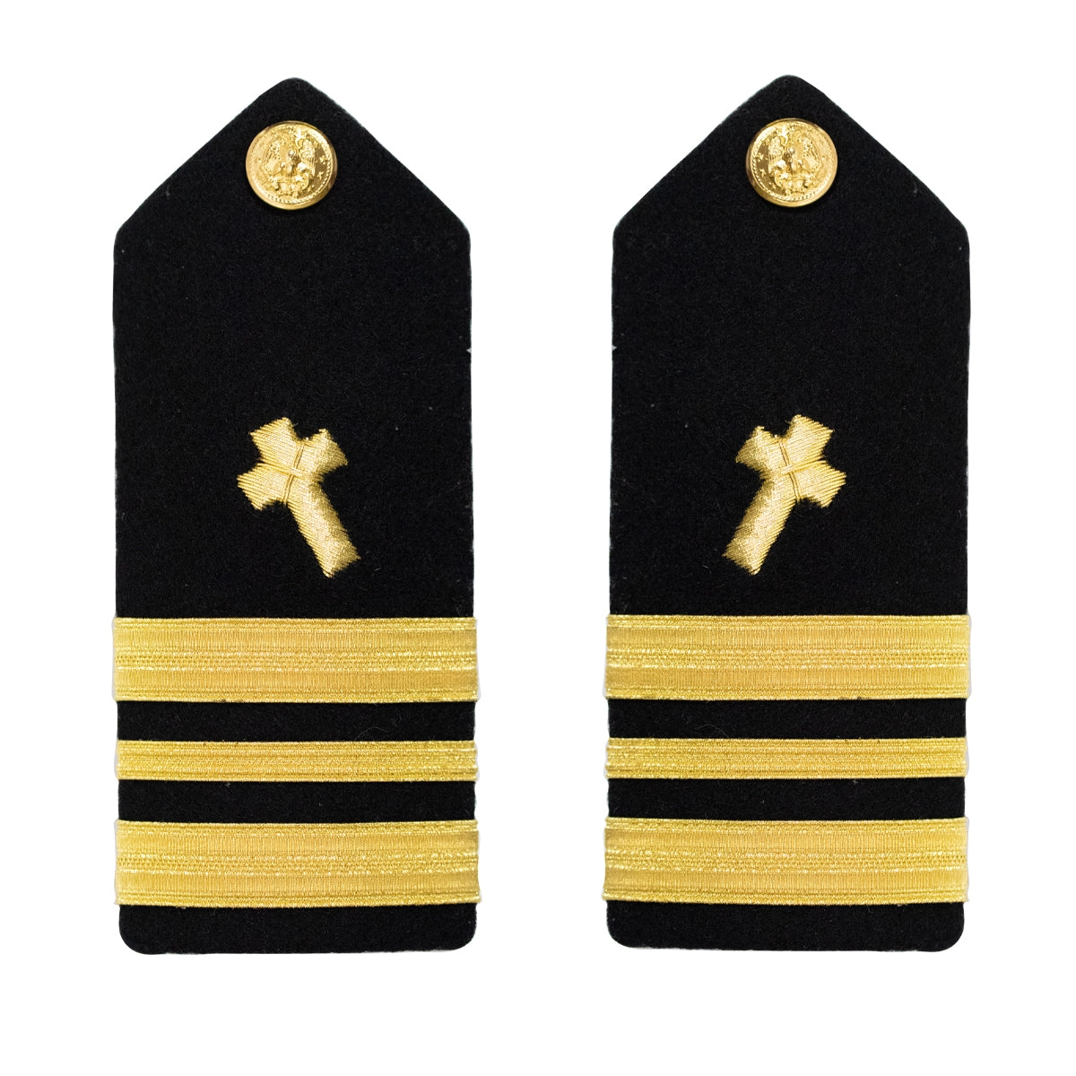Picture of US Navy Shoulder Boards Shoulder Boardlieutenant Commander Christian Chaplain: Male