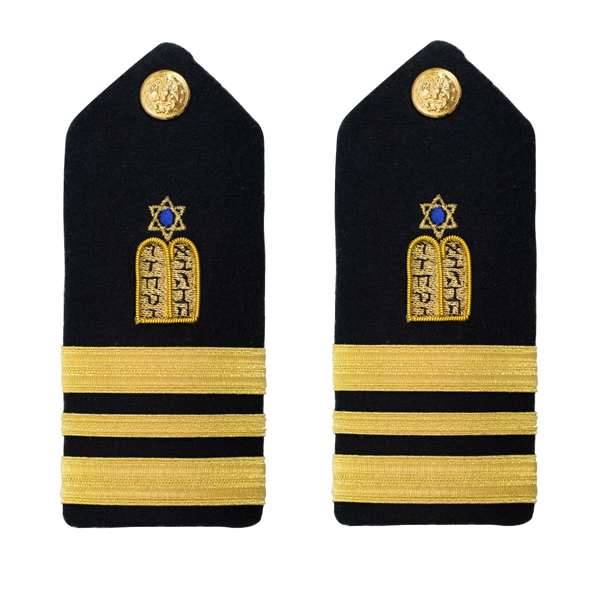 Picture of US Navy Shoulder Boards Shoulder Boardlieutenant Commander Jewish Chaplain: Male